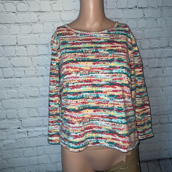 c&k designs multicolor striped shirt size PS - Picture 1 of 4